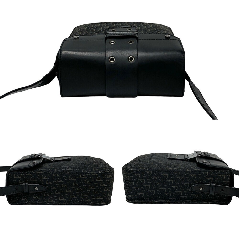 CHRISTIAN DIOR Black Leather Trotter Shoulder Bag - Picture 5 of 9